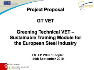 ESTEP WG5 “People” 24th September 2010