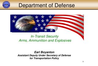 In-Transit Security Arms, Ammunition and Explosives