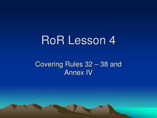 RoR Lesson 4