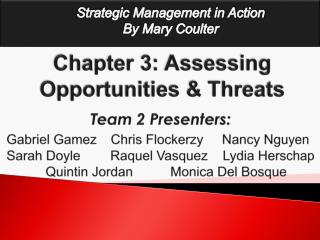 Chapter 3: Assessing Opportunities &amp; Threats