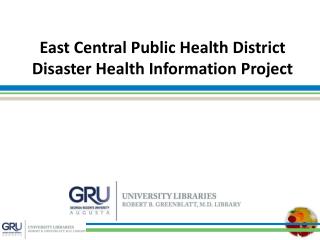 East Central Public Health District Disaster Health Information Project
