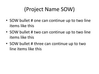 (Project Name SOW)
