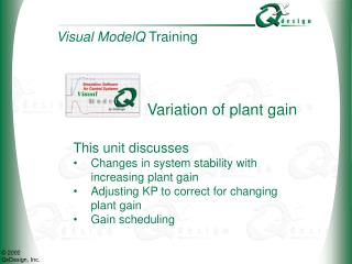 Variation of plant gain