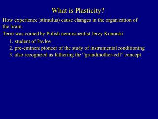 What is Plasticity?