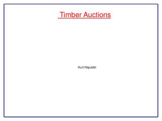Timber Auctions