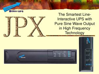The Smartest Line-Interactive UPS with Pure Sine Wave Output in High Frequency Technology