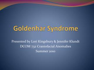 Goldenhar Syndrome