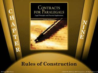 Rules of Construction