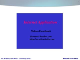 Internet Application