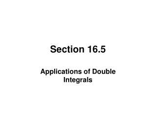 Section 16.5