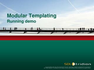 Modular Templating Running demo