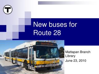 New buses for Route 28