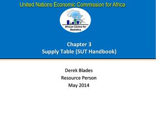 Chapter 3 Supply Table (SUT Handbook)