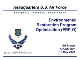 Environmental Restoration Program Optimization (ERP-O)
