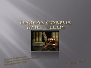 HABEAS CORPUS (imej telo)