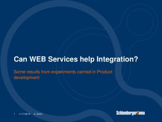 Can WEB Services help Integration?