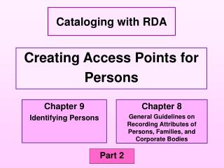 Creating Access Points for Persons
