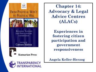 Chapter 14: Advocacy &amp; Legal Advice Centres (ALACs)