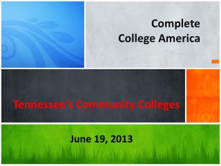Tennessee’s Community Colleges