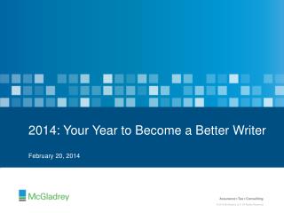 2014: Your Year to Become a Better Writer