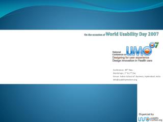 On the occasion of World Usability Day 2007