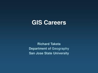 GIS Careers