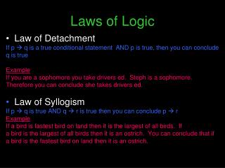 Laws of Logic