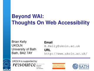 Beyond WAI: Thoughts On Web Accessibility