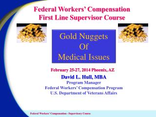 Federal Workers’ Compensation First Line Supervisor Course