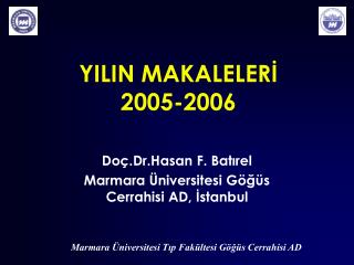 YILIN MAKALELERİ 2005-2006