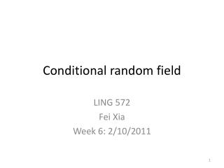 Conditional random field