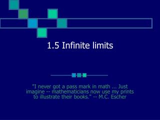 1.5 Infinite limits
