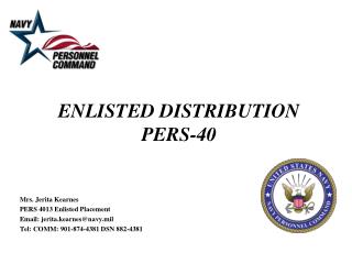ENLISTED DISTRIBUTION PERS-40