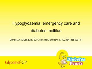 Hypoglycaemia, emergency care and diabetes mellitus