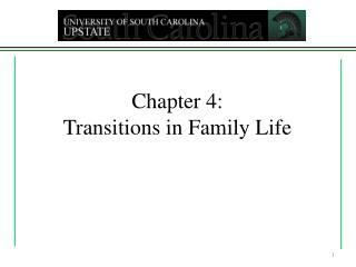 Chapter 4: Transitions in Family Life