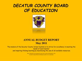 DECATUR COUNTY BOARD OF EDUCATION