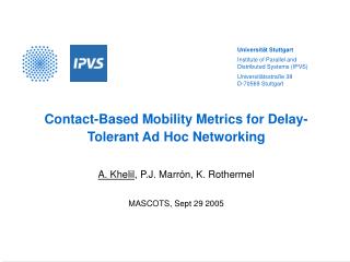 Contact-Based Mobility Metrics for Delay-Tolerant Ad Hoc Networking