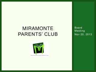Miramonte Parents’ Club