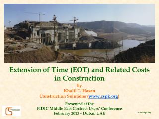 Extension of Time (EOT) and Related Costs in Construction
