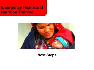 Emergency Health and Nutrition Training
