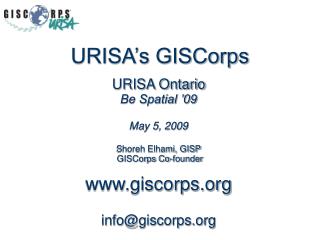 URISA’s GISCorps