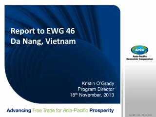 Report to EWG 46 Da Nang, Vietnam