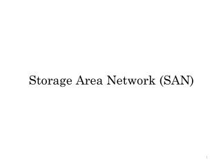 Storage Area Network (SAN)