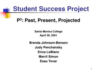 Student Success Project