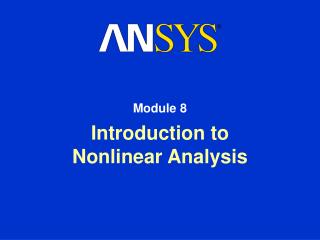 Introduction to Nonlinear Analysis