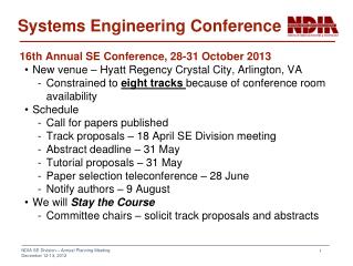 Systems Engineering Conference