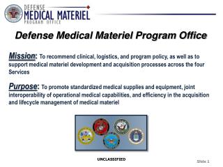 Defense Medical Materiel Program Office