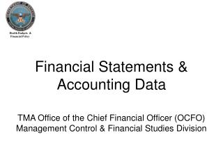 Financial Statements &amp; Accounting Data