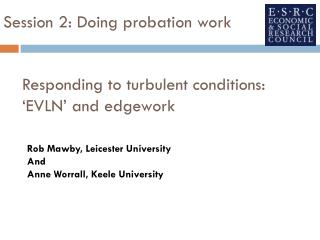 Responding to turbulent conditions: ‘EVLN’ and edgework