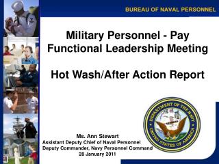Military Personnel - Pay Functional Leadership Meeting Hot Wash/After Action Report